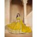 Picture of Fascinating Organza Dark Golden Rod Lehenga Choli