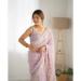 Picture of Pleasing Georgette Rosy Brown Saree