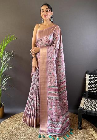 Picture of Good Looking Silk Plum Saree