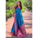 Picture of Beauteous Silk Steel Blue Saree