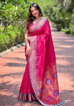 Picture of Resplendent Silk Deep Pink Saree