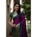 Picture of Shapely Silk Indigo Saree