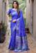 Picture of Fine Silk Navy Blue Saree