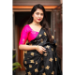 Picture of Ravishing Silk Black Saree