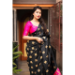 Picture of Ravishing Silk Black Saree