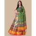 Picture of Resplendent Silk Khaki Lehenga Choli