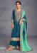 Picture of Chiffon & Silk Midnight Blue Straight Cut Salwar Kameez