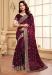 Picture of Beautiful Silk Saddle Brown Saree