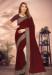 Picture of Well Formed Georgette Maroon Saree