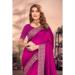 Picture of Wonderful Georgette Medium Violet Red Saree