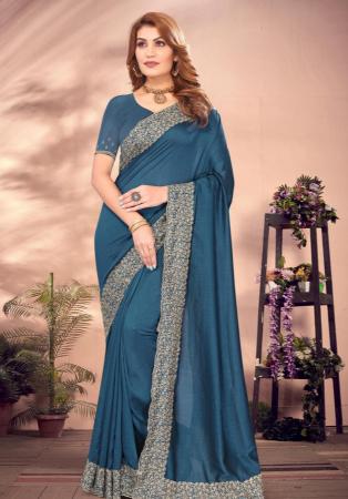 Picture of Ideal Georgette Slate Grey Saree