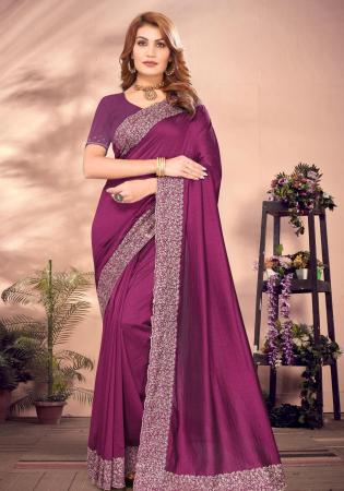 Picture of Lovely Georgette Brown Saree