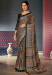 Picture of Statuesque Crepe Dark Olive Green Saree