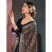 Picture of Statuesque Crepe Dark Olive Green Saree