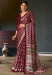 Picture of Admirable Crepe Dim Gray Saree