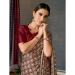 Picture of Good Looking Crepe Rosy Brown Saree