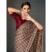 Picture of Good Looking Crepe Rosy Brown Saree