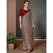 Picture of Good Looking Crepe Rosy Brown Saree