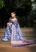 Picture of Classy Cotton & Crepe & Silk Light Steel Blue Saree