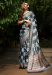 Picture of Bewitching Cotton & Crepe & Silk Slate Grey Saree