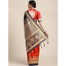 Picture of Marvelous Cotton & Crepe & Silk Crimson Saree