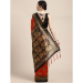 Picture of Classy Cotton & Crepe & Silk Saddle Brown Saree