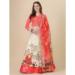 Picture of Fine Satin & Silk Beige Lehenga Choli