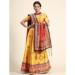 Picture of Stunning Satin & Silk Yellow Lehenga Choli