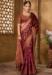 Picture of Excellent Organza Maroon Saree