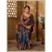 Picture of Ravishing Organza Midnight Blue Saree