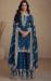 Picture of Silk Midnight Blue Straight Cut Salwar Kameez