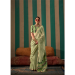 Picture of Comely Silk Dark Olive Green Saree