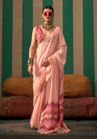 Picture of Enticing Silk Tan Saree