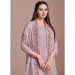 Picture of Chiffon Rosy Brown Straight Cut Salwar Kameez