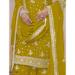 Picture of Chiffon Dark Golden Rod Straight Cut Salwar Kameez