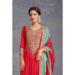 Picture of Enticing Chiffon Crimson Straight Cut Salwar Kameez