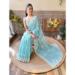 Picture of Enticing Silk Cadet Blue Saree