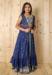 Picture of Magnificent Chiffon Dark Slate Blue Kids Lehenga Choli