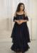 Picture of Beautiful Chiffon Navy Blue Kids Lehenga Choli