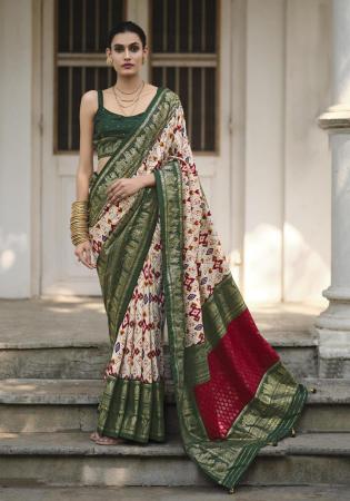 Picture of Appealing Silk Off White Saree