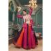 Picture of Exquisite Rayon Fire Brick Lehenga Choli