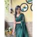 Picture of Pretty Georgette Dark Green Saree