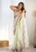 Picture of Exquisite Organza Dark Khaki Saree