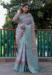 Picture of Comely Chiffon Dark Sea Green Saree