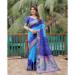 Picture of Sightly Silk Medium Blue Saree