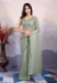 Picture of Comely Net Medium Sea Green Saree