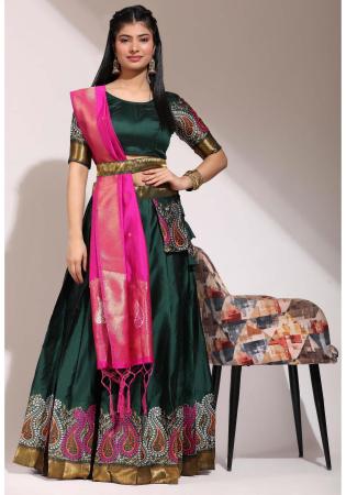 Picture of Beauteous Silk Sea Green Lehenga Choli