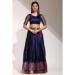 Picture of Delightful Silk Navy Blue Lehenga Choli