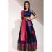 Picture of Delightful Silk Navy Blue Lehenga Choli