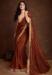 Picture of Delightful Silk Saddle Brown Saree